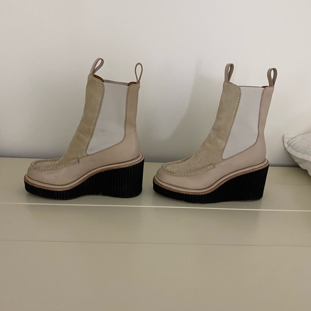 Beautiful Platform Wedge Boots Leather And Suede From… Gem